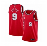 Men's Portland Trail Blazers #9 Nassir Little Authentic Red Hardwood Classics Basketball Jersey