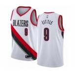 Men's Portland Trail Blazers #9 Nassir Little Authentic White Basketball Jersey - Association Edition