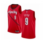 Men's Portland Trail Blazers #9 Nassir Little Red Swingman Jersey - Earned Edition