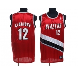 nba portland trailblazers #12 aldridge red