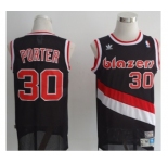 nba portland trailblazers #30 porter black[revolution swingman]