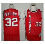 nba portland trailblazers #32 walton red