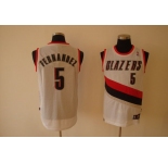 nba portland trailblazers #5 fernandez white(fans edition)