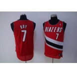 nba portland trailblazers #7 roy red(fans edition)