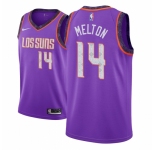 Men NBA 2018-19 Phoenix Suns #14 De Anthony Melton City Edition Purple Jersey