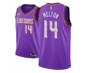 Men NBA 2018-19 Phoenix Suns #14 De Anthony Melton City Edition Purple Jersey