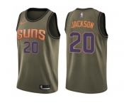 Men Nike Phoenix Suns #20 Josh Jackson Green Salute to Service NBA Swingman Jersey