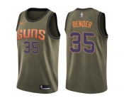 Men Nike Phoenix Suns #35 Dragan Bender Green Salute to Service NBA Swingman Jersey