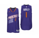 Men Phoenix Suns #1 Jared Dudley 2016 Road Purple New Swingman Jersey