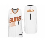 Men Phoenix Suns #1 Jared Dudley Home White New Swingman Jersey