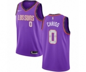 Men's Nike Phoenix Suns #0 Marquese Chriss Swingman Purple NBA Jersey - 2018-19 City Edition
