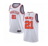Men's Nike Phoenix Suns #21 Richaun Holmes Authentic White NBA Jersey - Association Edition