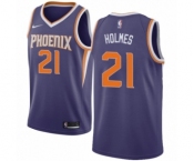 Men's Nike Phoenix Suns #21 Richaun Holmes Swingman Purple NBA Jersey - Icon Edition
