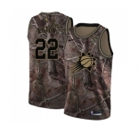 Men's Nike Phoenix Suns #22 Deandre Ayton Swingman Camo Realtree Collection NBA Jersey