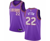 Men's Nike Phoenix Suns #22 Deandre Ayton Swingman Purple NBA Jersey 2018 -19 City Edition
