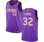 Men's Nike Phoenix Suns #32 Shaquille O Neal Swingman Purple NBA Jersey 2018 -19 City Edition