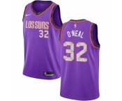 Men's Nike Phoenix Suns #32 Shaquille O Neal Swingman Purple NBA Jersey 2018 -19 City Edition