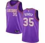 Men's Nike Phoenix Suns #35 Dragan Bender Swingman Purple NBA Jersey 2018 -19 City Edition