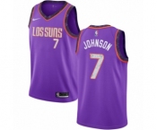 Men's Nike Phoenix Suns #7 Kevin Johnson Swingman Purple NBA Jersey - 2018-19 City Edition