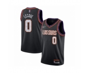 Men's Phoenix Suns #0 Jalen Lecque Swingman Black Basketball Jersey 2019-20 City Edition