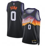 Men's Phoenix Suns #0 Ryan Dunn Black 2025-26 City Edition Stitched Basketball Jersey