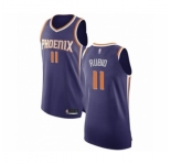 Men's Phoenix Suns #11 Ricky Rubio Authentic Purple Basketball Jersey - Icon Edition