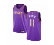 Men's Phoenix Suns #11 Ricky Rubio Authentic Purple Basketball Jersey 2018 -19 City Edition