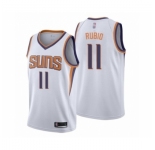 Men's Phoenix Suns #11 Ricky Rubio Authentic White Basketball Jersey - Association Edition
