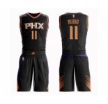 Men's Phoenix Suns #11 Ricky Rubio Swingman Black Basketball Suit Jersey - Statement Edition