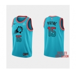 Men's Phoenix Suns #15 Cameron Payne 2022-23 Blue City Edition Stitched Basketball Jersey