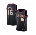 Men's Phoenix Suns #16 Tyler Johnson Swingman Black Basketball Jersey 2019-20 City Edition