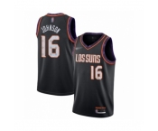 Men's Phoenix Suns #16 Tyler Johnson Swingman Black Basketball Jersey 2019-20 City Edition