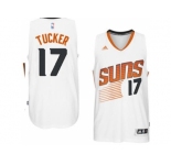 Men's Phoenix Suns #17 P.J. Tucker adidas White Swingman Home Jersey