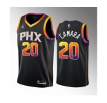 Men's Phoenix Suns #20 Toumani Camara Black 2023 Draft Statement Edition Stitched Basketball Jersey
