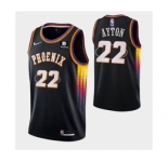 Men's Phoenix Suns #22 Deandre Ayton Black Stitched Basketball Jersey