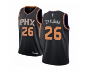 Men's Phoenix Suns #26 Ray Spalding Authentic Black Basketball Jersey Statement Edition