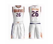 Men's Phoenix Suns #26 Ray Spalding Authentic White Basketball Suit Jersey - Association Edition