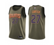 Men's Phoenix Suns #27 Jevon Carter Swingman Green Salute to Service Basketball Jersey