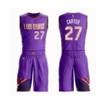 Men's Phoenix Suns #27 Jevon Carter Swingman Purple Basketball Suit Jersey - City Edition