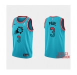Men's Phoenix Suns #3 Chris Paul 2022-23 Blue City Edition Stitched Basketball Jersey