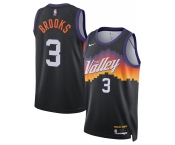 Men's Phoenix Suns #3 Dillon Brooks Black 2025-26 City Edition Stitched Basketball Jersey