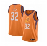 Men's Phoenix Suns #32 Jason Kidd Authentic Orange Finished Basketball Jersey - Statement Edition