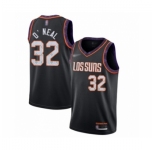Men's Phoenix Suns #32 Shaquille O'Neal Swingman Black Basketball Jersey 2019-20 City Edition