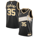 Men's Phoenix Suns #35 Kevin Durant Black Gold 2024 Select Series Stitched Jersey