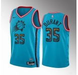 Men's Phoenix Suns #35 Kevin Durant Blue 2022-23 City Edition Stitched Basketball Jersey