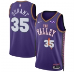 Men's Phoenix Suns #35 Kevin Durant Purple 2024-25 City Edition Stitched Basketball Jersey