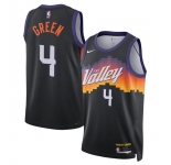 Men's Phoenix Suns #4 Jalen Green Black 2025-26 City Edition Stitched Basketball Jersey