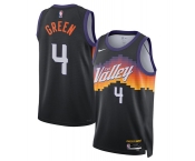 Men's Phoenix Suns #4 Jalen Green Black 2025-26 City Edition Stitched Basketball Jersey