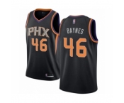 Men's Phoenix Suns #46 Aron Baynes Authentic Black Basketball Jersey Statement Edition