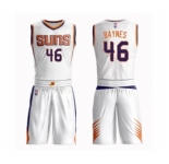 Men's Phoenix Suns #46 Aron Baynes Swingman White Basketball Suit Jersey - Association Edition